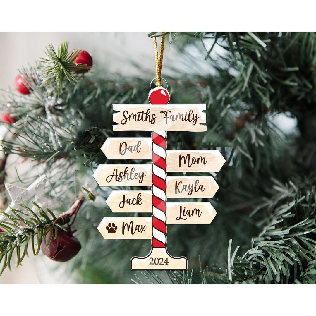 Personalized Family Christmas Ornament, Family Ornament 2023, Family Christmas Ornament, Family
