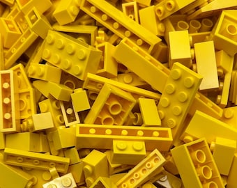 Yellow LEGO Pieces Random 1/2 Pound - 100% Genuine LEGO Pieces - Bulk Lot Clean Assorted LEGO