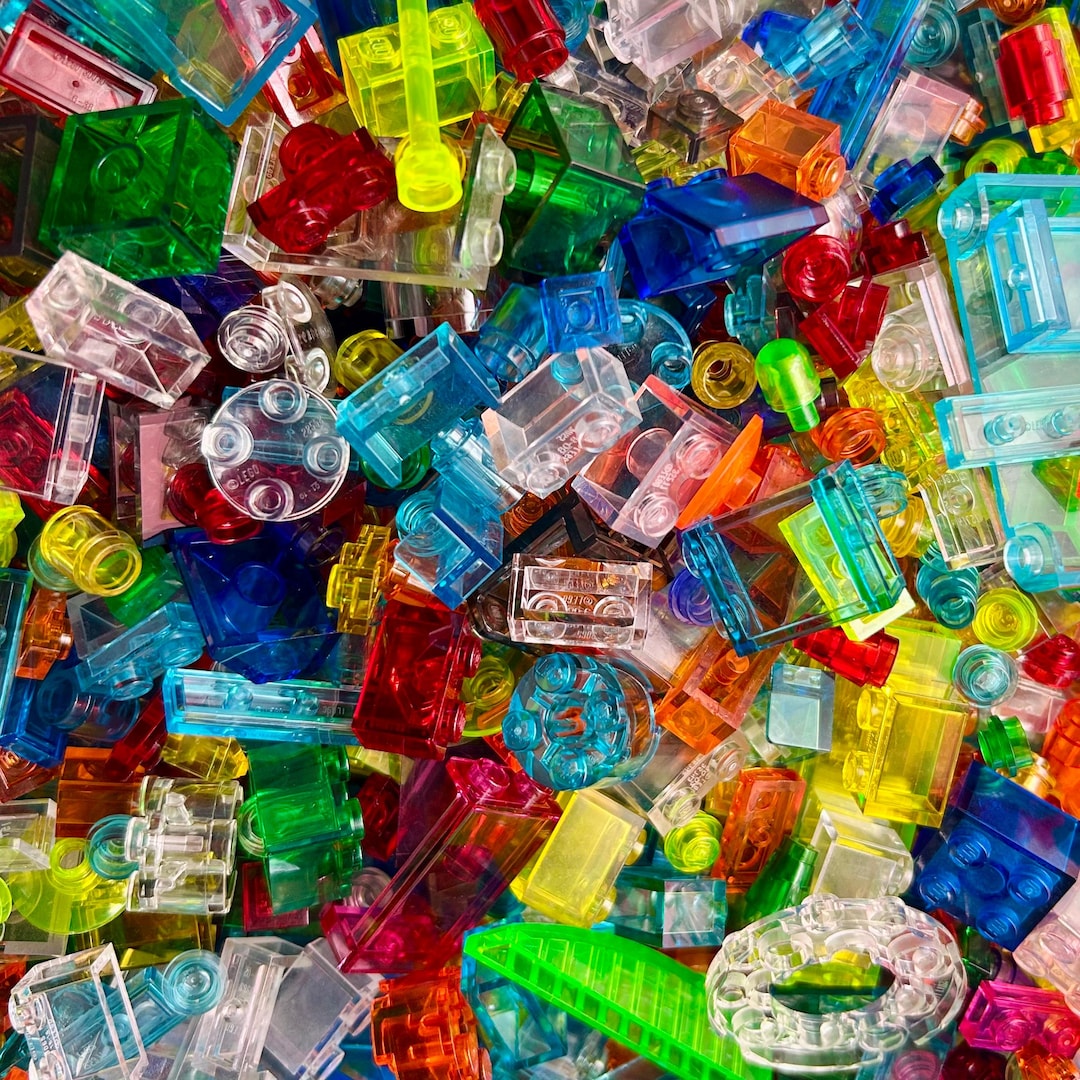 Translucent LEGO 50 Random Small Pieces - 100% Genuine LEGO - Bulk Lot ...