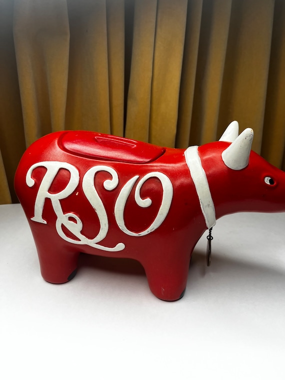 Rare 1978 RSO Records Bull Cookie Jar - Etsy