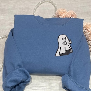 Ghost Halloween Sweater , Halloween Sweatshirt,  Halloween Ghost Crewneck , Ghost sweatshirt.