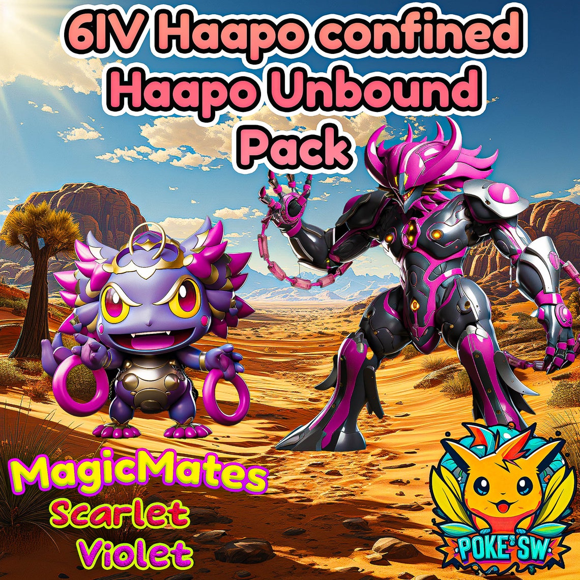 6IV Hoopa and Hoopaunbound Pack. Pokemon Scarlet and Violet Etsy