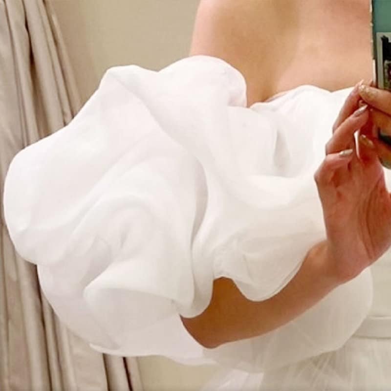 Detachable Organza Sleeves for Wedding Dress Removable Puff Etsy