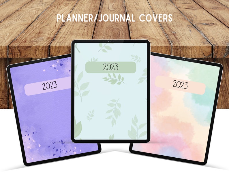 7 Notebook Cover Bundle, Goodnotes Digital Covers, Cute Digital