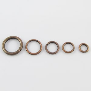 Bulk Red Copper Jump Rings Open Jumprings Findings Craft Select size FREE POST