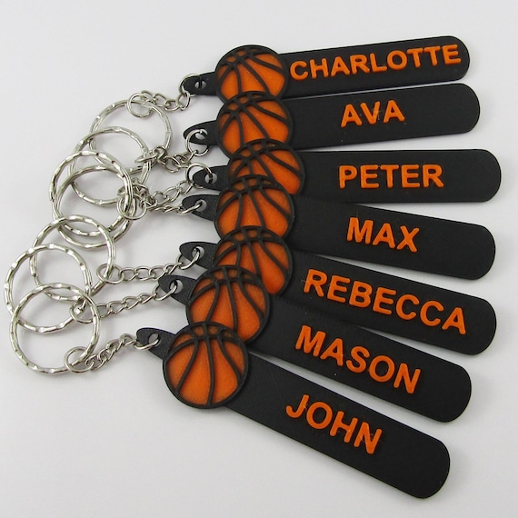 Basket Ball Keyrings Personalised Design Your Own Custom Basketball Jersey Keychain
