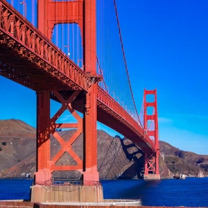 Golden Gate Bridge San Francisco California USA Fotografia di viaggio Landmark Tela Stampa su metallo Soggiorno Camera da letto Tramonto Wall Art Landscape