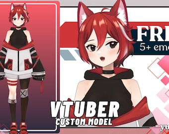 Custom Vtuber Model: Live2D Avatar, Full Rigging (Digital Art)