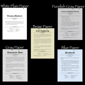 Spell Scrolls, Spell Printouts, Dungeons &amp; Dragons Fifth Edition ...