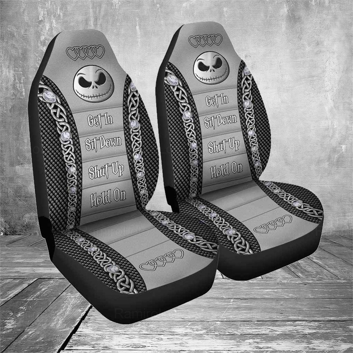 Jack Skellington Car Seat Covers, Jack Skellington Seat Covers, Halloween Car Accessory sold by
