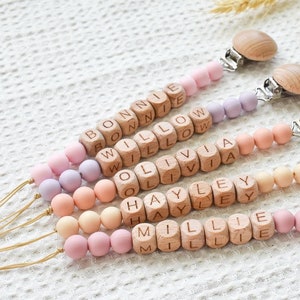 Personalized Pacifier Clip, Custom Baby Gift, Newborn Gift, Personalized Pacifier Clip, Gift for Baby with Name, Pacifier clip