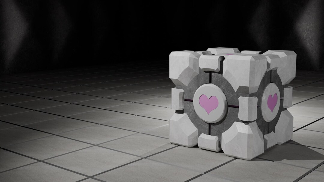 Weighted Companion Cube (3D Printable Files - STL) - Etsy