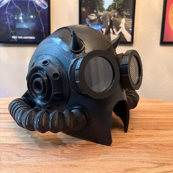 Casco de Ghoul/Ghoullette sin nombre de la Era Impera - Réplica de casco de cosplay hecho a mano