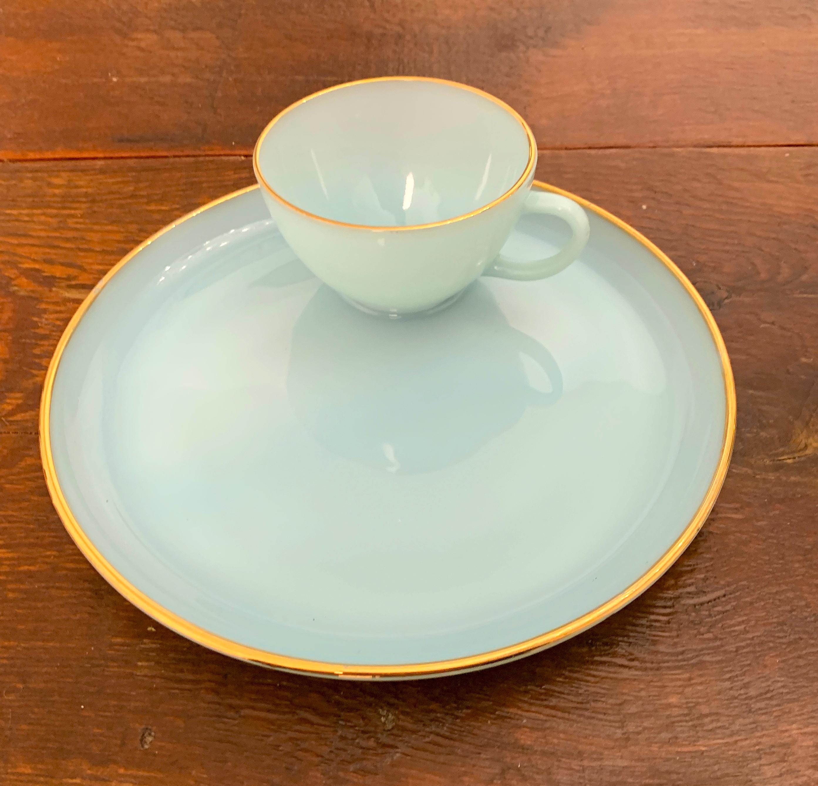 レア Fire King Turquoise Blue Ice Bucket レア Fire King Turquoise