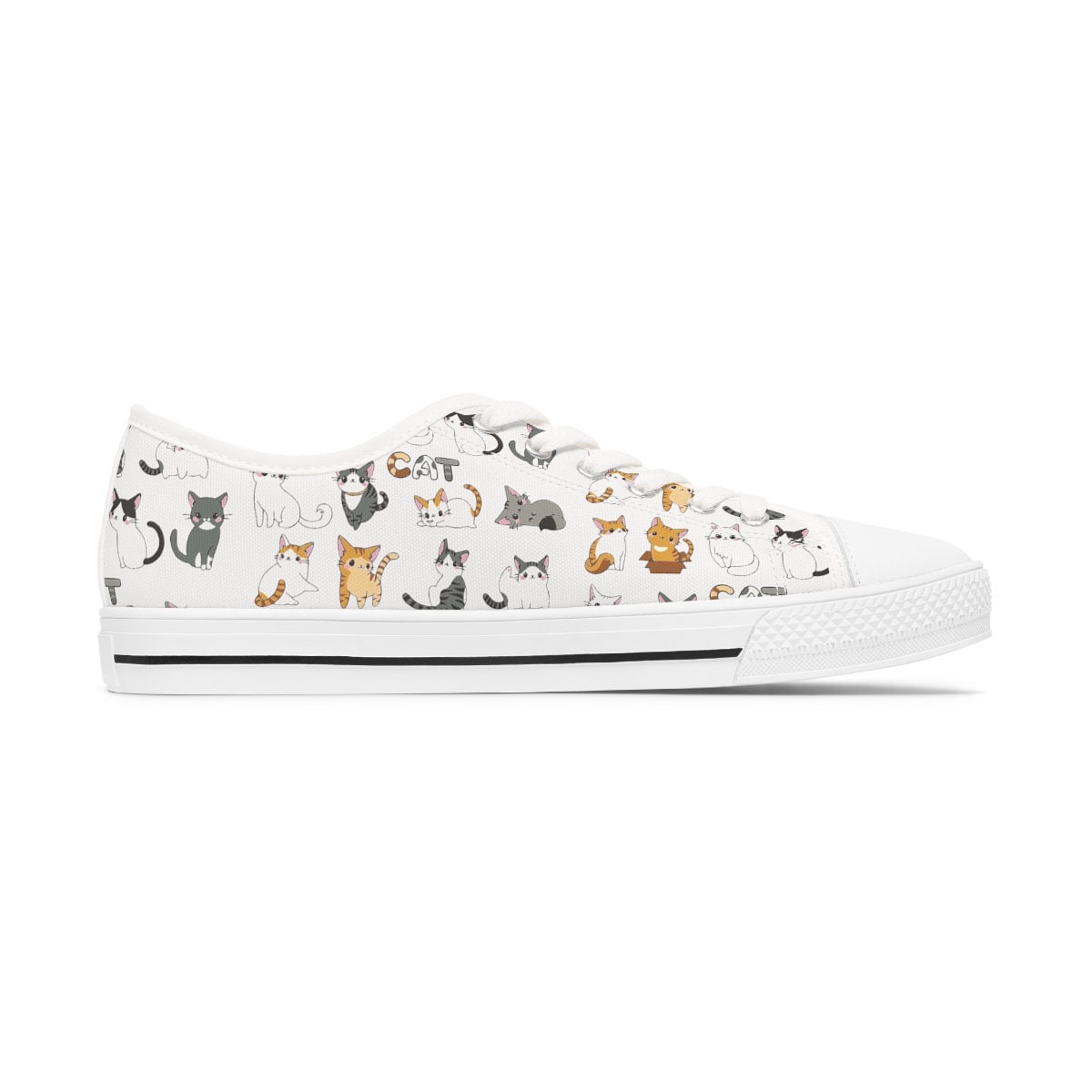 Whimsical Cat Lover Women's Casual Sneakers main image 0