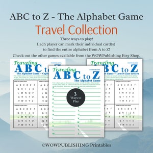 Alphabet Game ~ Travel Game