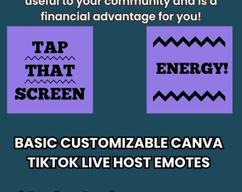 TikTok Live Subscriber Emote Template -Basic