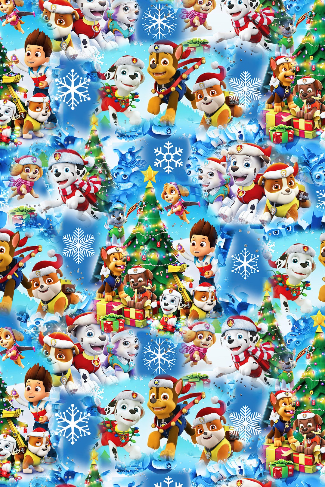 Paw Patrol Christmas Wrapping Paper 