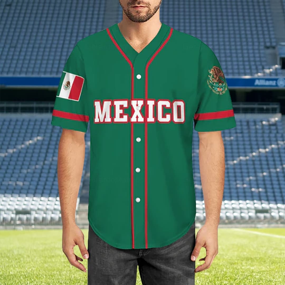 Mexico 2023 World Baseball Cool Base Custom Jersey - All Stitched - Vgear
