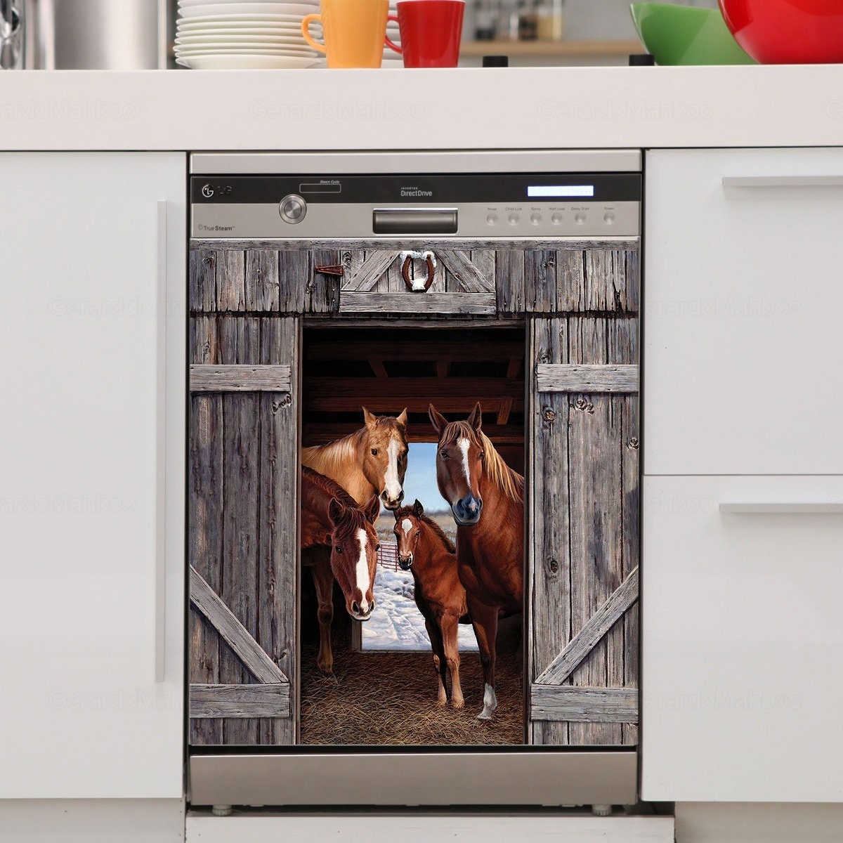 Discover Horse Dishwasher Cover, Horse Kitchen Magnet