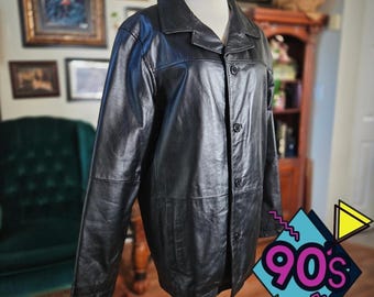 Vintage Wilsons Leather Jacket M 90s M.julian Lined Brown - Etsy