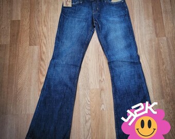 Blue Cult Jeans Y2K 5 Pocket Flare Jeans Women's Size 28 Blue Ribbon Wash NWT