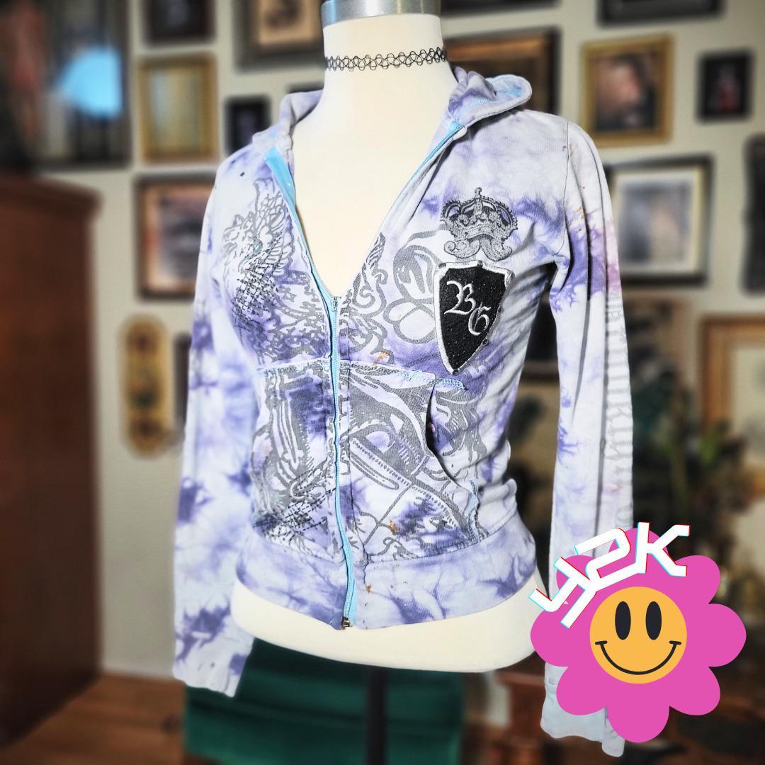 トップス 2000s Asymmetry design zipup tops 2000s Asymmetry design