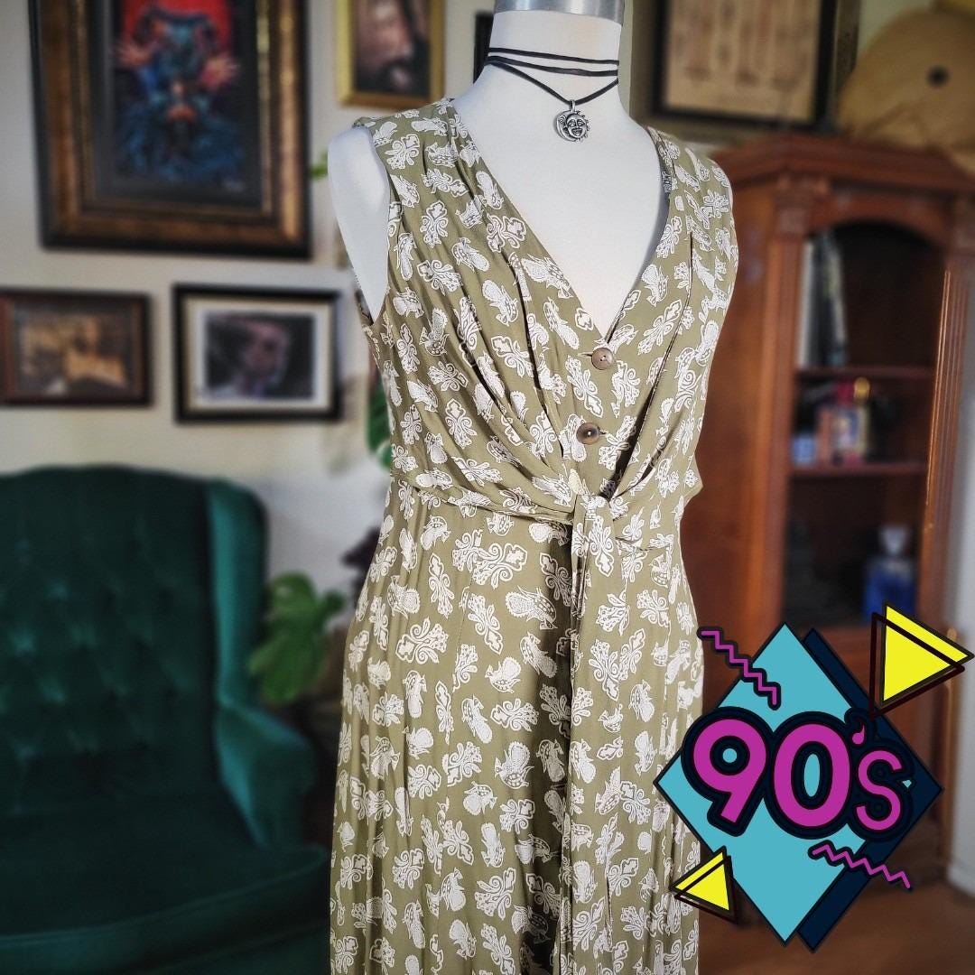 Green Grunge Dress - Etsy