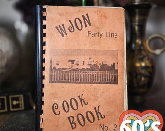 WJON Party Line Cook Book Vintage 1960s Recipes Gladys Lorentz Central Minnesota
