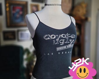 Vintage Y2K American Apparel Coyote Ugly Las Vegas Graphic Camisole Top