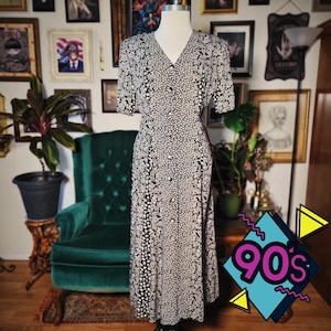 90s grunge maxi dress Vintage Dress,1990s Grunge Floral Maxi Dress Bohemian Punk Size XS,S