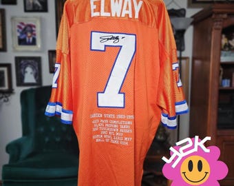 Denver Broncos Jersey John Elway Mitchell & Ness 1994 Vintage Y2K Orange Mens 56