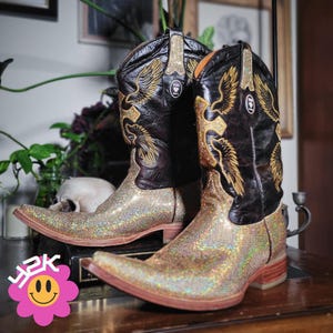 Y2k Pointy Boots - Etsy