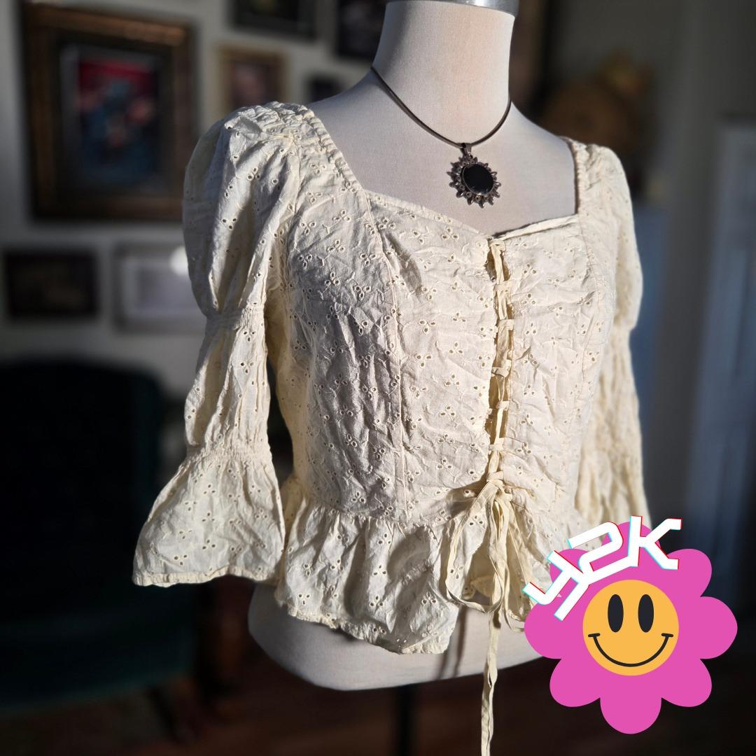 chinese dress ladies Meliora Savoir-Faire Cream Peplum Dress