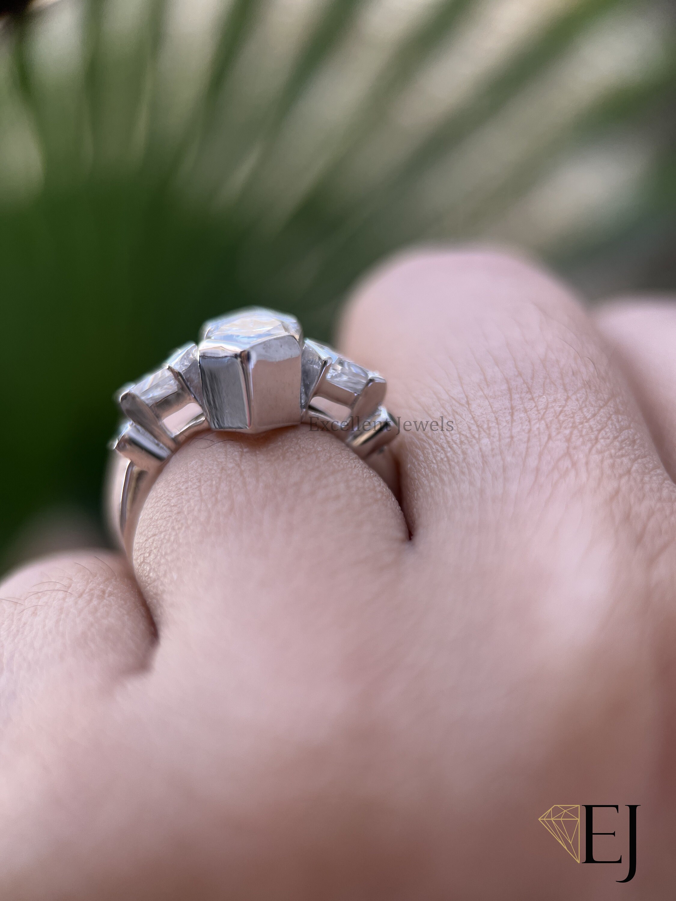 Art Deco 1.74CT Dutch Marquise Cut Colorless Moissanite Ring Art Deco 1.74CT Dutch Marquise Cut Colorless Moissanite Ring