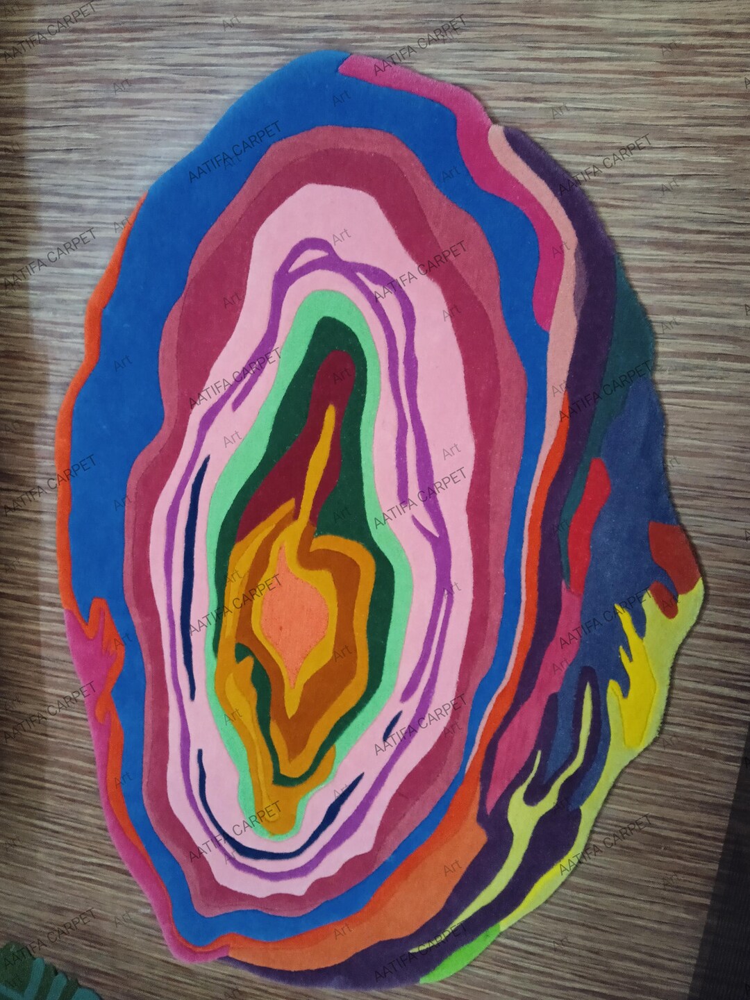 Handmade Rug Has a Dynamic Almost Topographic or Geode Inspired Look ...