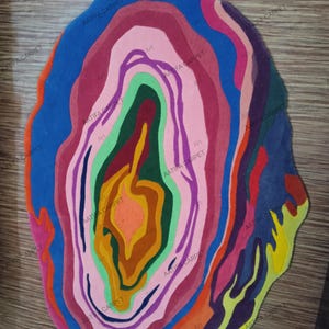 Handmade Rug Has a Dynamic Almost Topographic or Geode Inspired Look ...