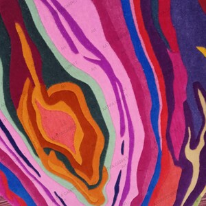Handmade Rug Has a Dynamic Almost Topographic or Geode Inspired Look ...