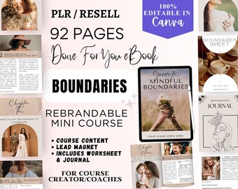 Ebook Mindful Boundaries : guide DPP et modèle Canva