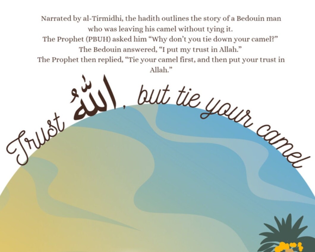 Camel Hadith Islamic Nursery Art Print: Muslim Kids Decor (digital  Download) - Etsy, image size:1060x851