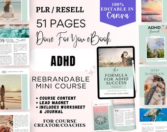 ADHD Success Formula Ebook: Brandable Coaching Workbook