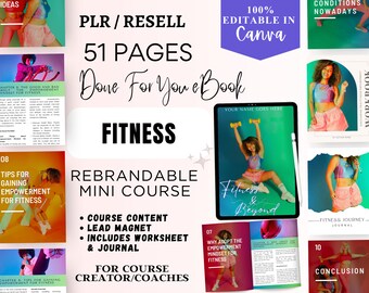 Fitness Mindset Coaching Programm: Rebrandable Ebook (49 Seiten)