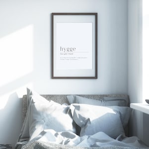 hygge print inspirational words, scandinavian interior, printable quotes art, wall art prints, decor, typography prints, jpg png pdf svg
