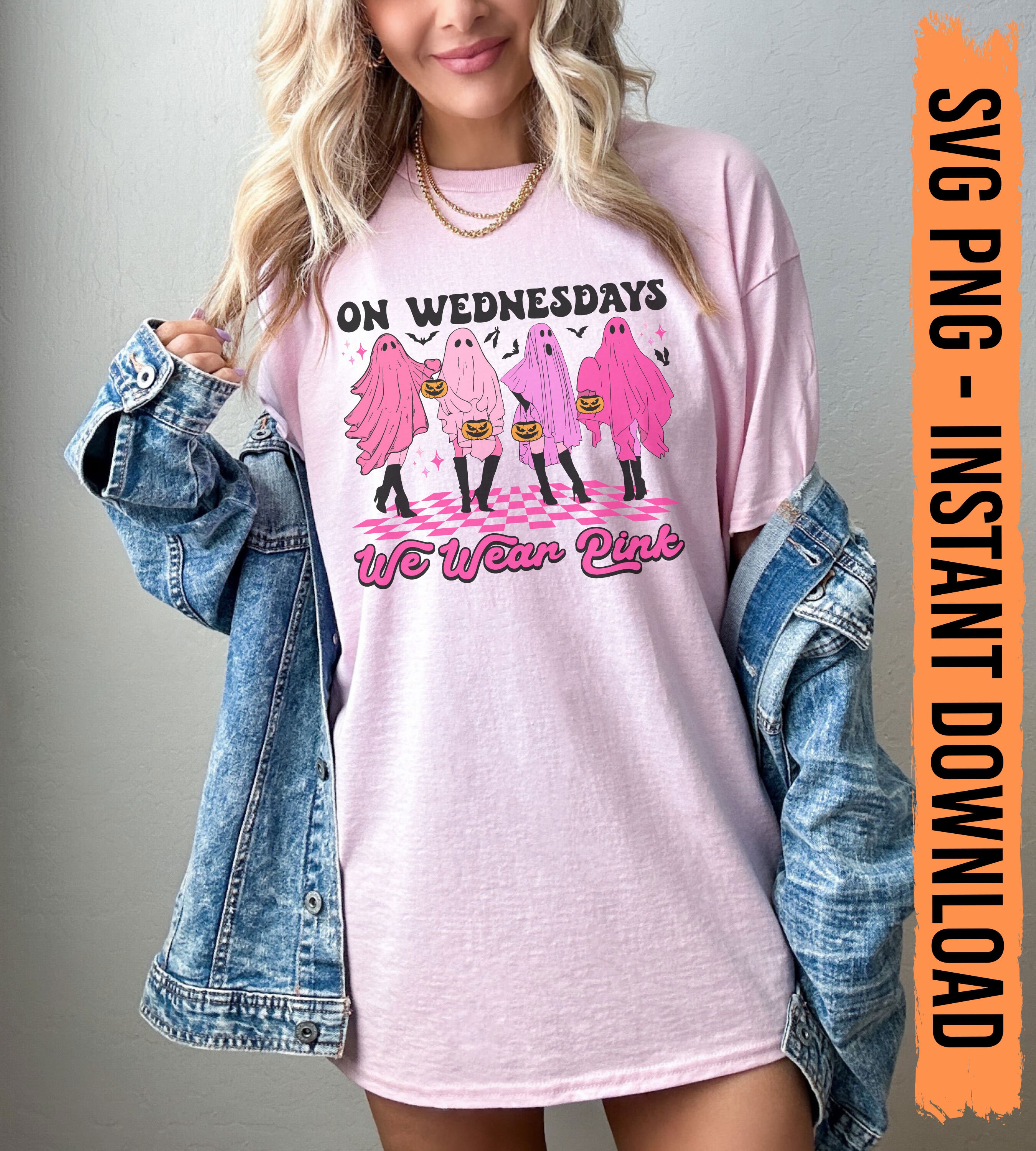On Wednesdays We Wear Pink Ghost PNG SVG Mean Girls Ghost - Etsy