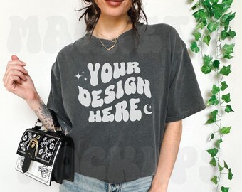 Pepper Comfort Colors C1717 Mockup, Comfort Colors Mockup, Oversized TShirt Mockup, Pepper Shirt Mockup, Trendy Mock, Aesthetic Mockup, Boho