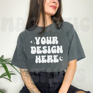 Pepper Comfort Colors C1717 Mockup, Comfort Colors Mockup, Oversized TShirt Mockup, Pepper Shirt Mockup, Trendy Mock, Aesthetic Mockup, Boho