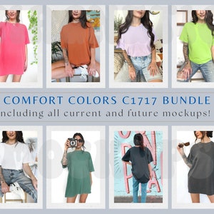 Comfort Colors Mockup Bundle, Mockup Bundle, Comfort Colors C1717 Mockup, Whole Shop Mockup Bundle, White Comfort Colors, TShirt Mockups