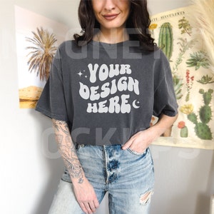 Pepper Comfort Colors C1717 Mockup, Comfort Colors Mockup, Oversized TShirt Mockup, Pepper Shirt Mockup, Trendy Mock, Aesthetic Mockup, Boho