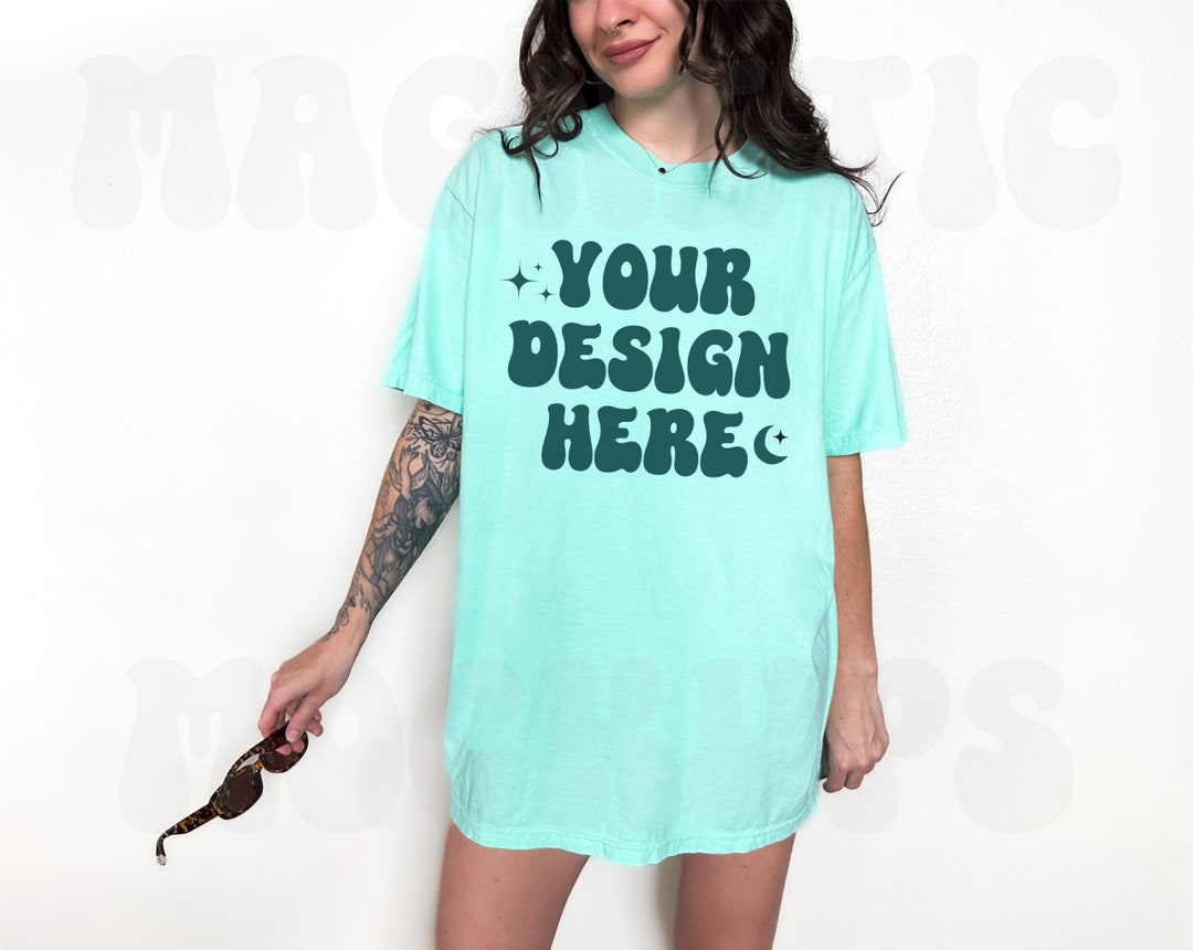 Island Reef Comfort Colors C1717 Mockup, Comfort Colors Mockup