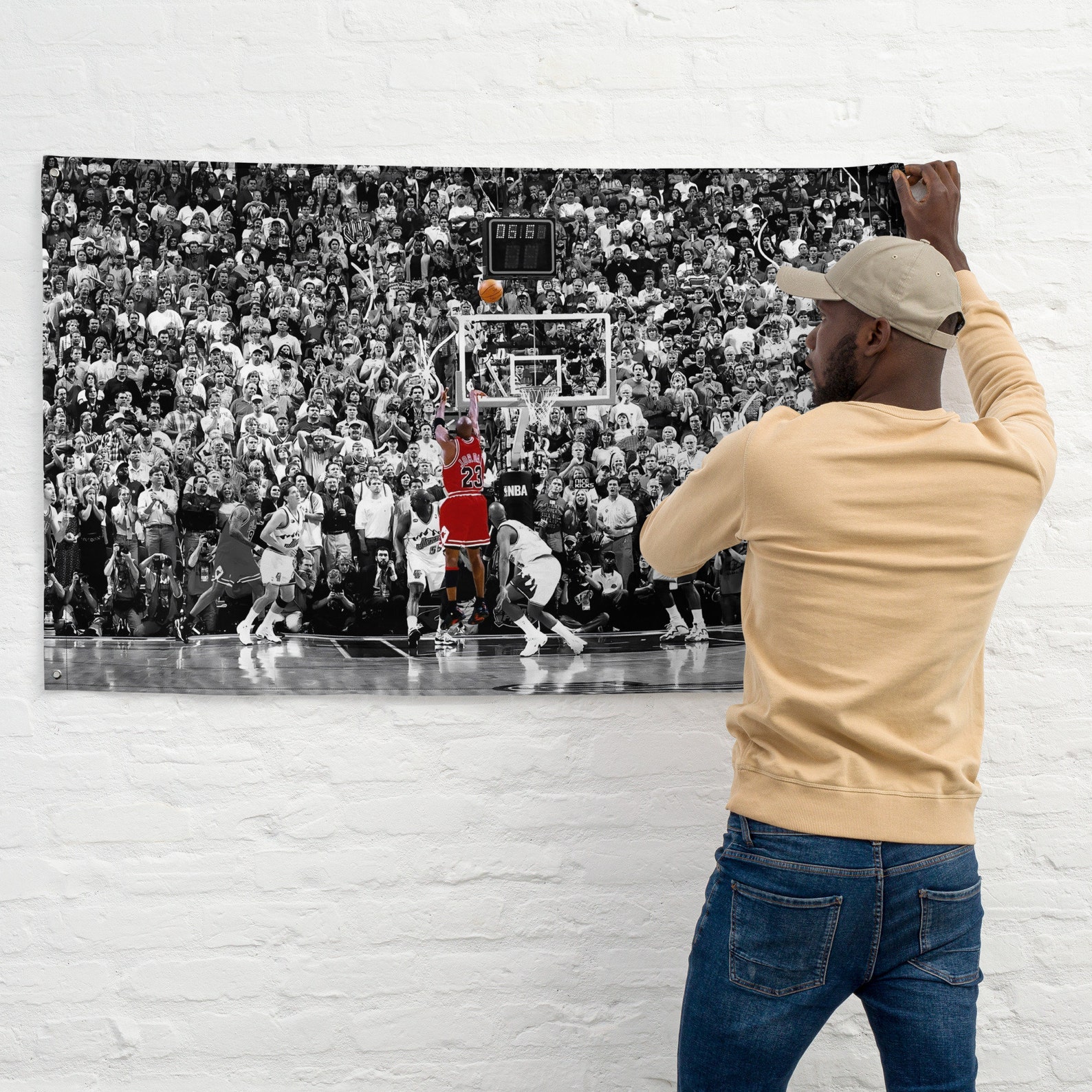 Michael Jordan Buzzer Beater Flag Unique Design Print High Quality